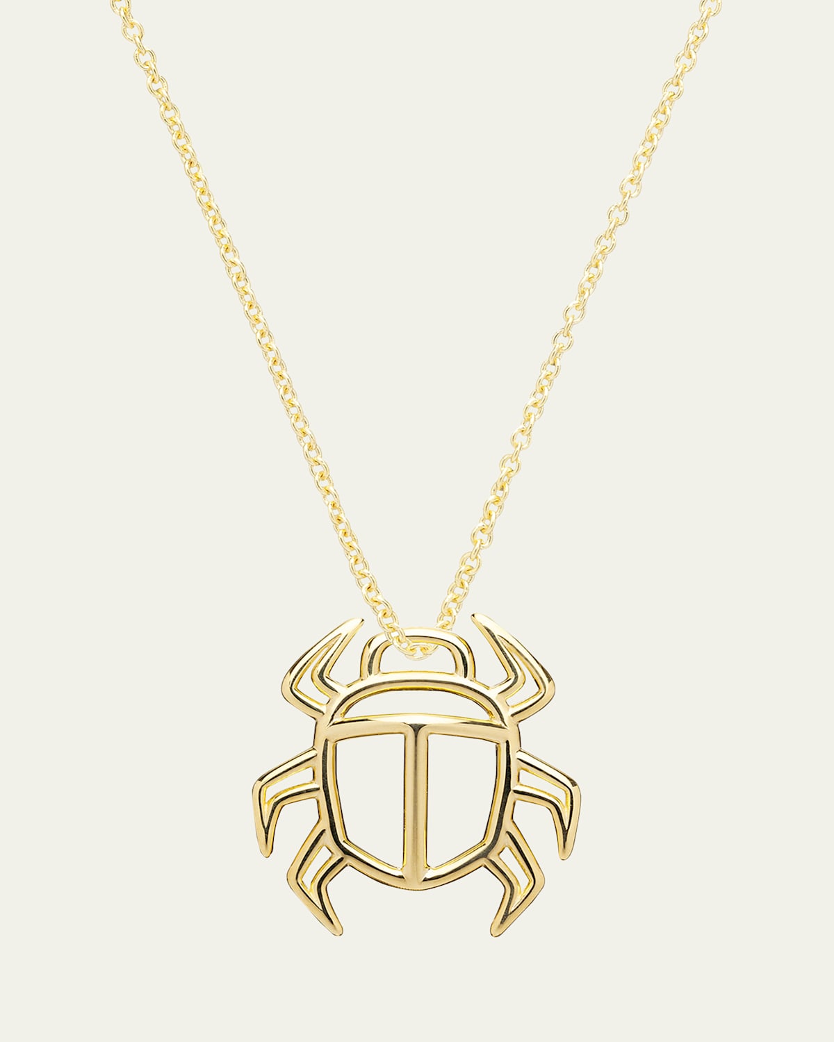 Beetle Necklace in 9k Gold