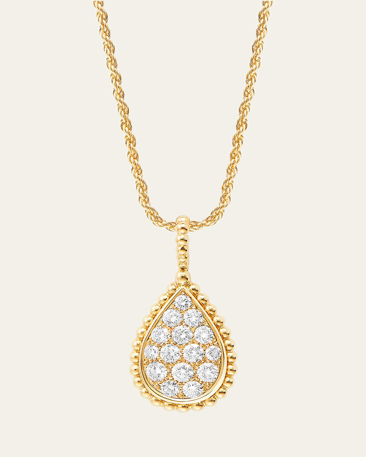 Serpent Boheme Medium Motif Diamond Pendant Necklace