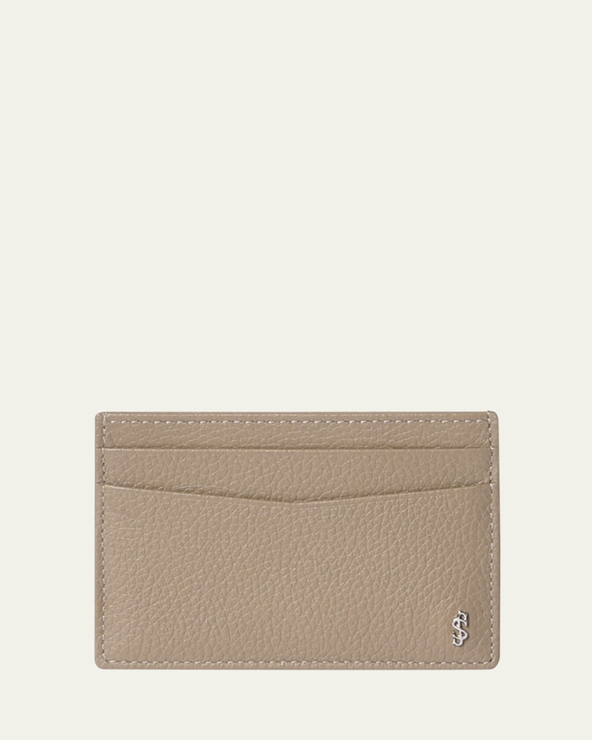 SERAPIAN MEN'S CACHEMIRE LEATHER CARD HOLDER 
